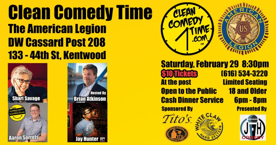Clean Comedy Time at the American Legion