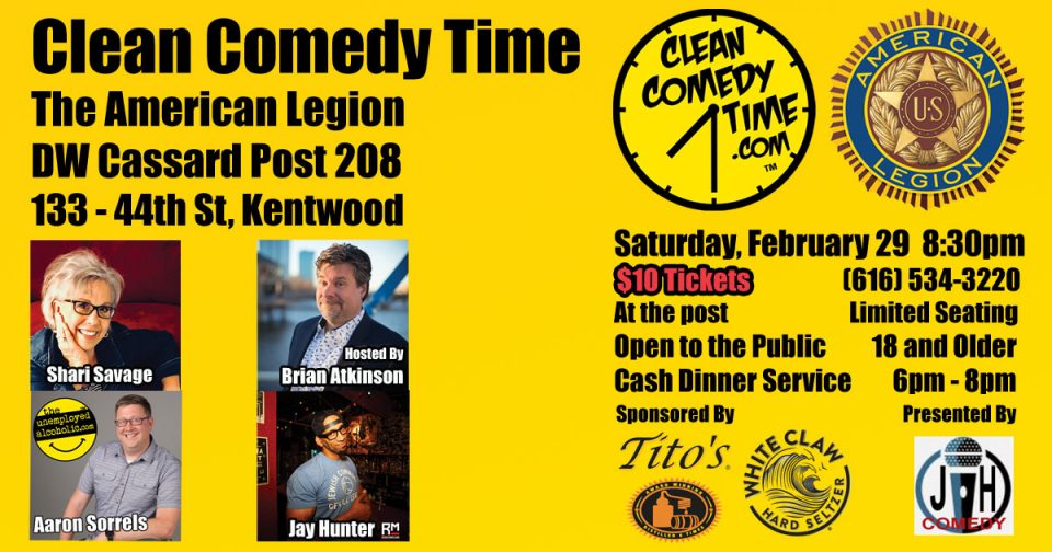 Clean Comedy Time at the American Legion