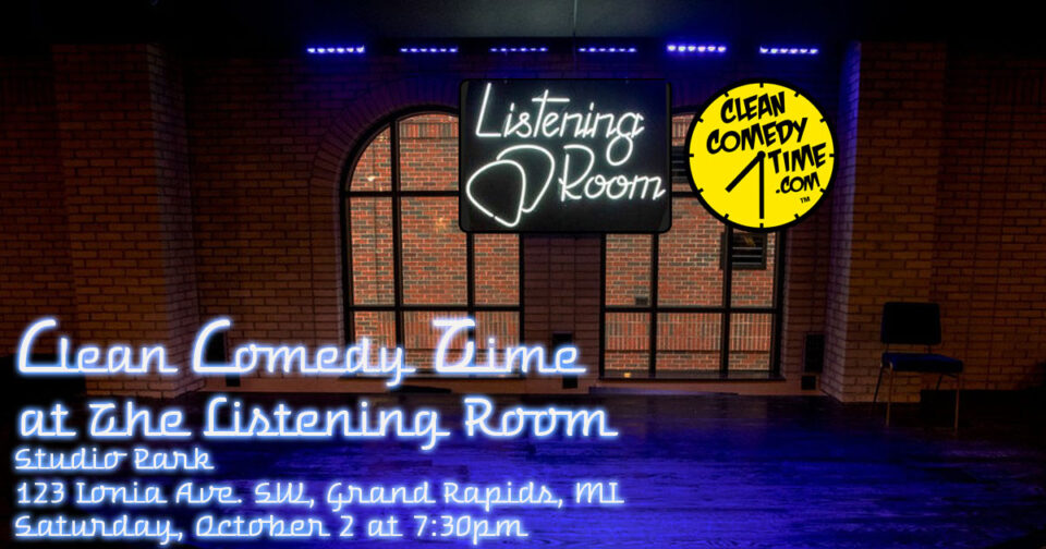 Brian Atkinson performs on a Clean Comedy Time show at The Listening Room, Sat-Oct 2 7:30 pm