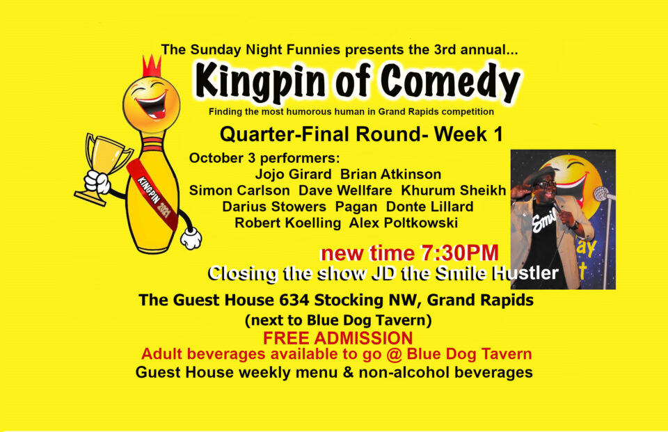 Brian Atkinson performs in the Kingpin of Comedy Quarter-Finals