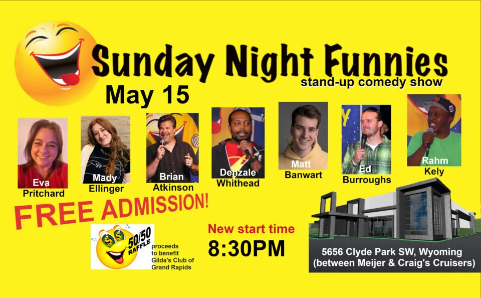 Brian Atkinson at Sunday Night Funnies, May 15 at 8:30pm