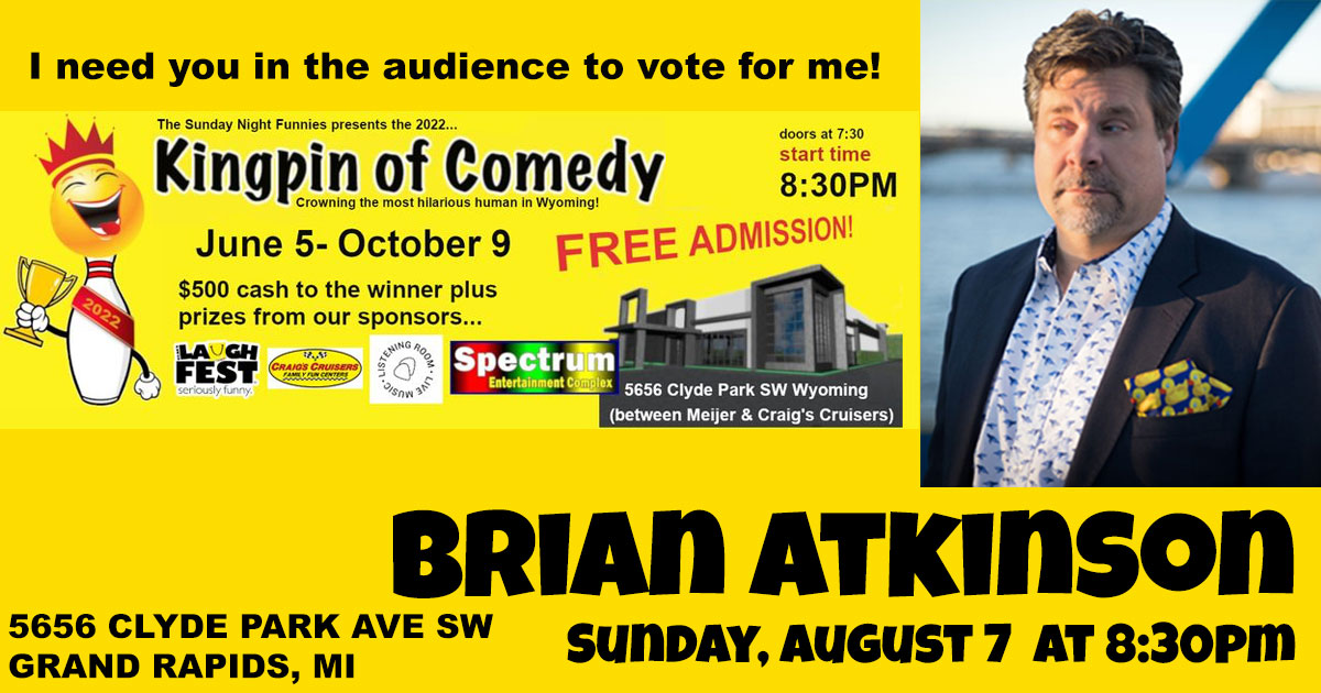 Brian Atkinson in the Kingpin of Comedy contest