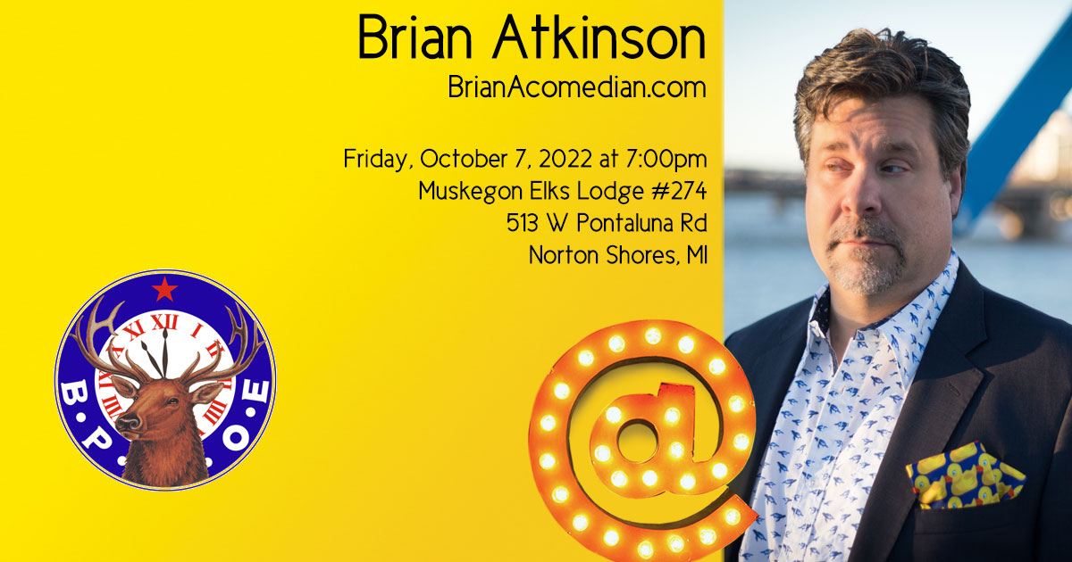 Brian Atkinson is hosting clean standup comedy