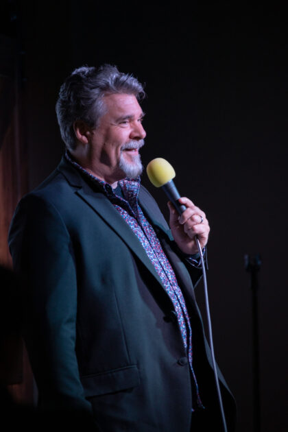 Brian Atkinson is a comedian - hi-rez stage photo