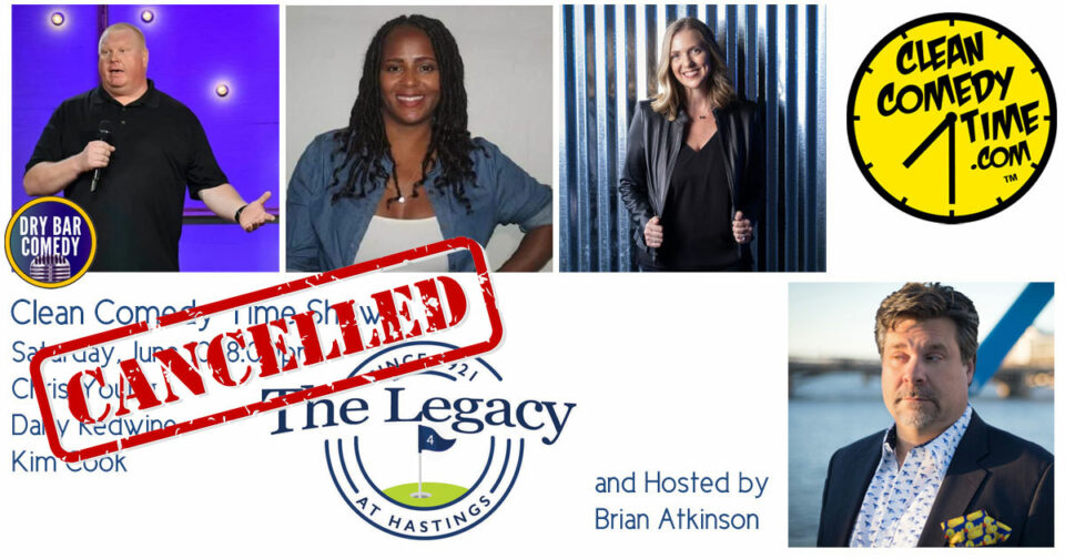 Clean Comedy Time presents Chris Young at The Legacy at Hastings, Saturday, June 10, at 8pm. It's a Clean Comedy Time showcase hosted by Brian Atkinson, featuring Dany Redwine and Kim Cook.