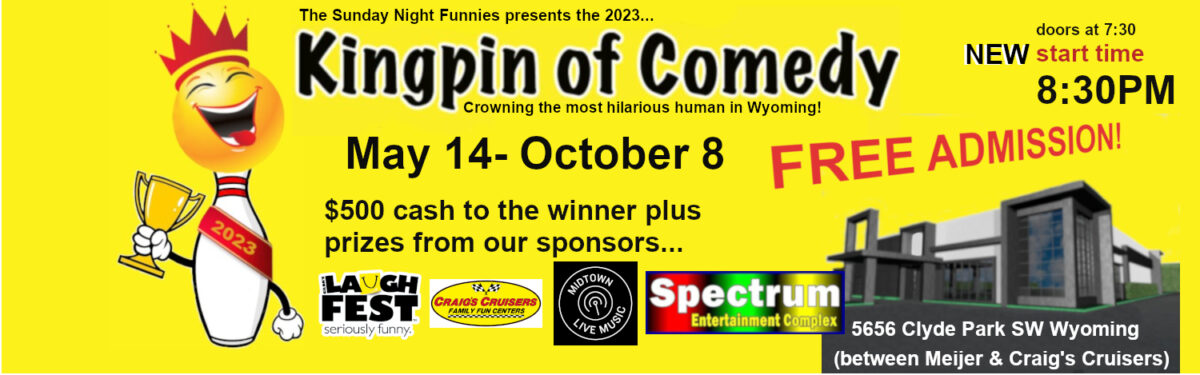Brian Atkinson perform at the Sunday Night Funnies Kingpin of Comedy Contest on Sunday, July 23.
