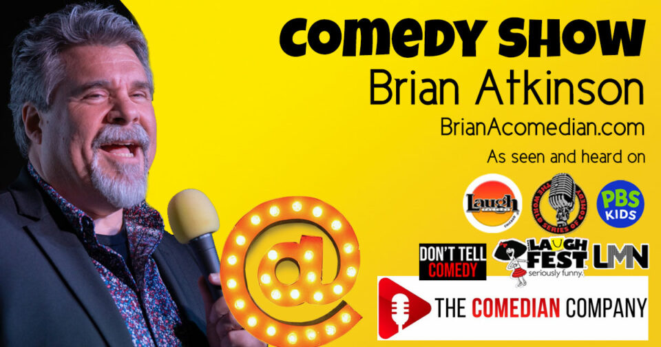 Brian Atkinson performs a comedy show with The Comedian Company