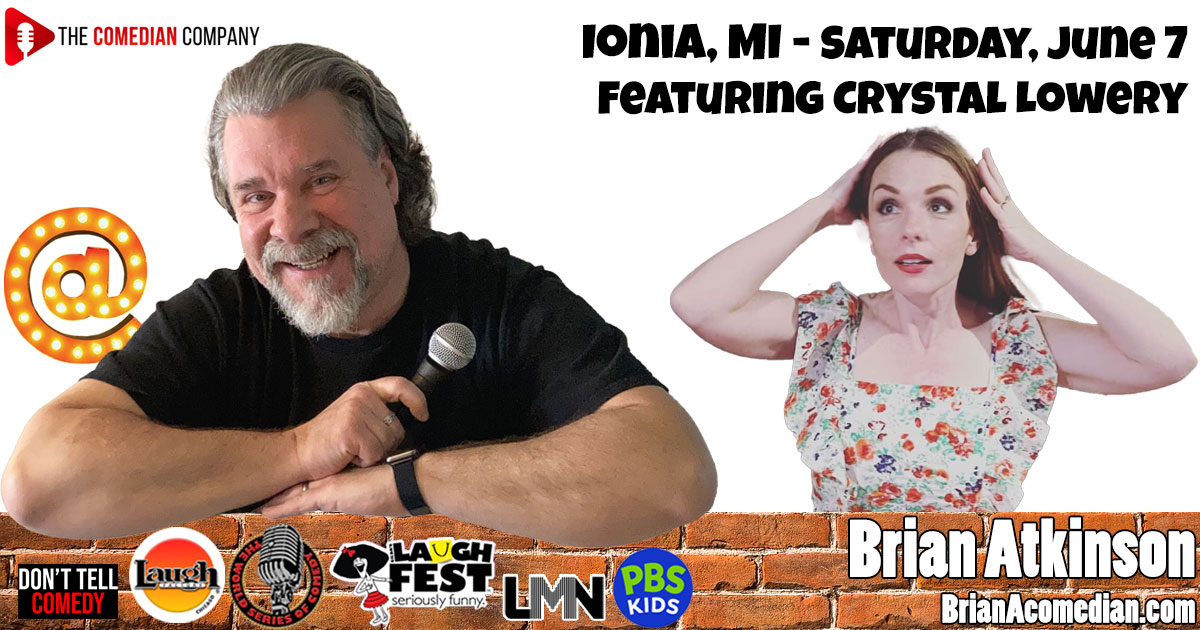 Brian Atkinson is headlining at a Comedian Company show at a campground near Ionia, MI on Saturday, June 7.