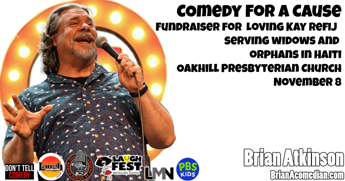 Brian Atkinson is performing at a Comedy for a Cause fundraising show with Joe Lane, Rick Vuyst, Terri DeBoer, and Matt Sharpe on Saturday, November 8.
