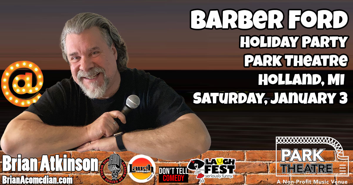 Brian Atkinson performs for the Barber Ford holiday party at the Park Theatre in Holland, MI - Saturday, January 3.