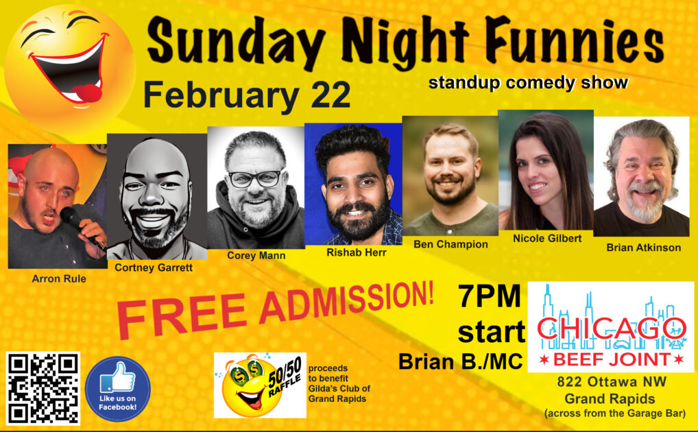 Brian Atkinson Performs at the Sunday Night Funnies - Chicago Beef Joint, Grand Rapids, MI.